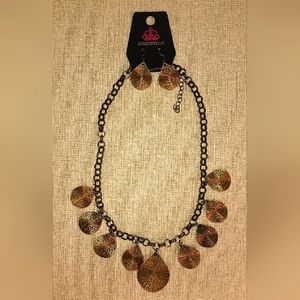 Paparazzi Necklace ~ Texture Storm - Brass